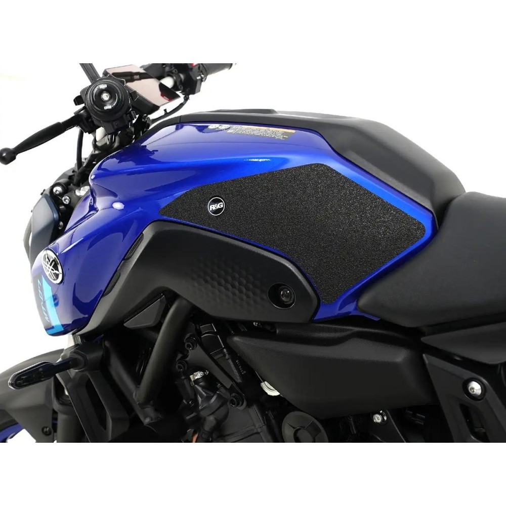 KIT 2PCS PEGATINAS ANTIDESLIZANTES PARA TANQUE R&G YAMAHA MT-07 2021-2024 KIT 2PCS PEGATINAS ANTIDESLIZANTES PARA TANQUE R&G YAMAHA MT-07 2021-2024
