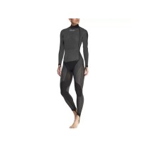 MONO ENTERO TEMPORADA CON CUELLO ALTO SIX2 NEGRO CARBONO