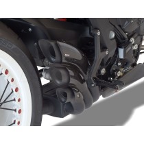 SILENCIADOR HYDROTRE HP CORSE ACERO INOXIDABLE NEGRO CARBONO MV AGUSTA BRUTALE 800 / RR 16-20